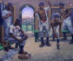 Artist Rendention of Negro League locker room